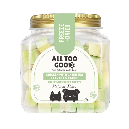 All Too Good Freeze-Dried Treats Chic w/Green Tea Extract & Catnip 100g-Catsmart-express-Catsmart-express