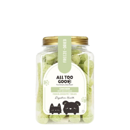 All Too Good Freeze-Dried Treat Chicken w/Barley Grass 120g-All Too Good-Catsmart-express