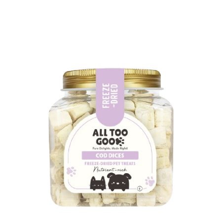 All Too Good Freeze-Dried Treat Cod Dices 60g-All Too Good-Catsmart-express