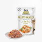 Brit Care Cat Fillets in Jelly with Fine Trout and cod 85g Carton (24 Pouches)-Brit-Catsmart-express