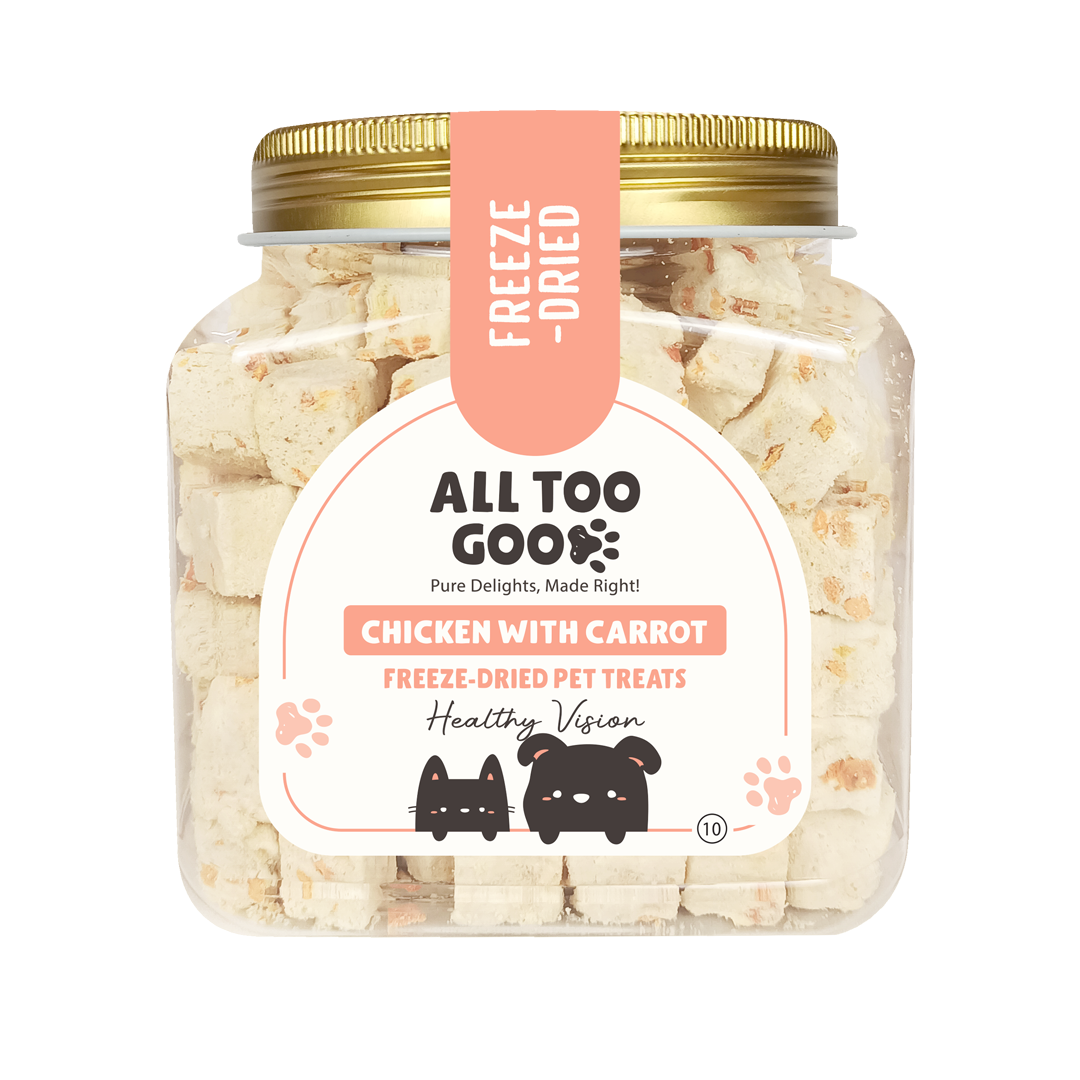 All Too Good Freeze-Dried Treats Chicken w/Carrot 80g-All Too Good-Catsmart-express
