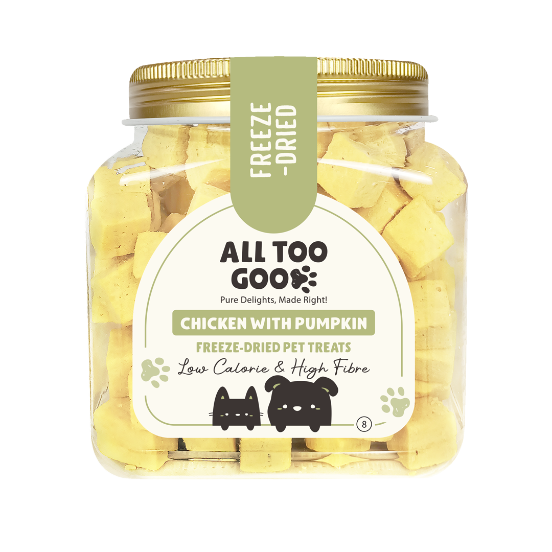 All Too Good Freeze-Dried Treats Chicken w/Pumpkin 120g-All Too Good-Catsmart-express
