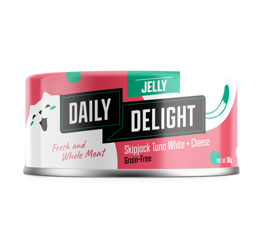 Daily Delight Jelly Skipjack Tuna White with Cheese 80g-Daily Delight-Catsmart-express