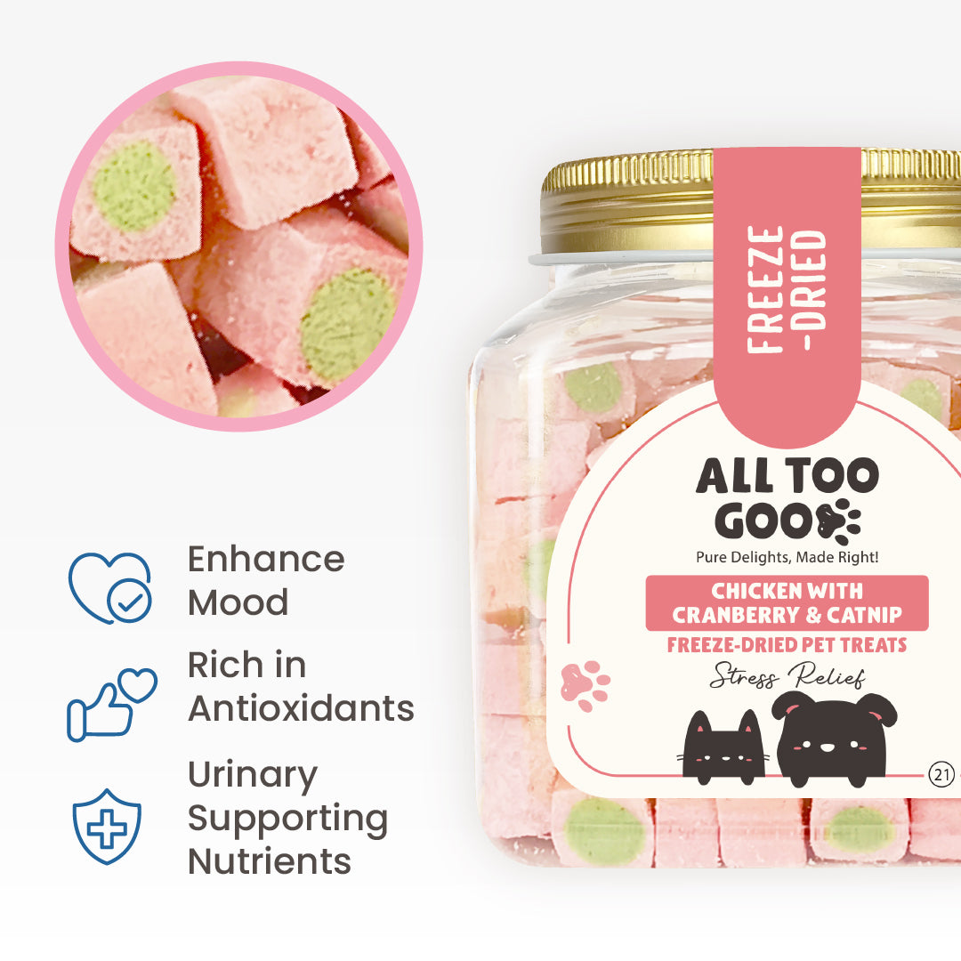 All Too Good Freeze-Dried Treats Chic w/Cranberry & Catnip 100g-Catsmart-express-Catsmart-express