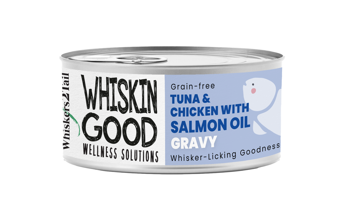 WhiskinGood Wellness Solutions Tuna & Chic w/Salmon Oil Gravy 70g (24 cans)-Catsmart-express-Catsmart-express