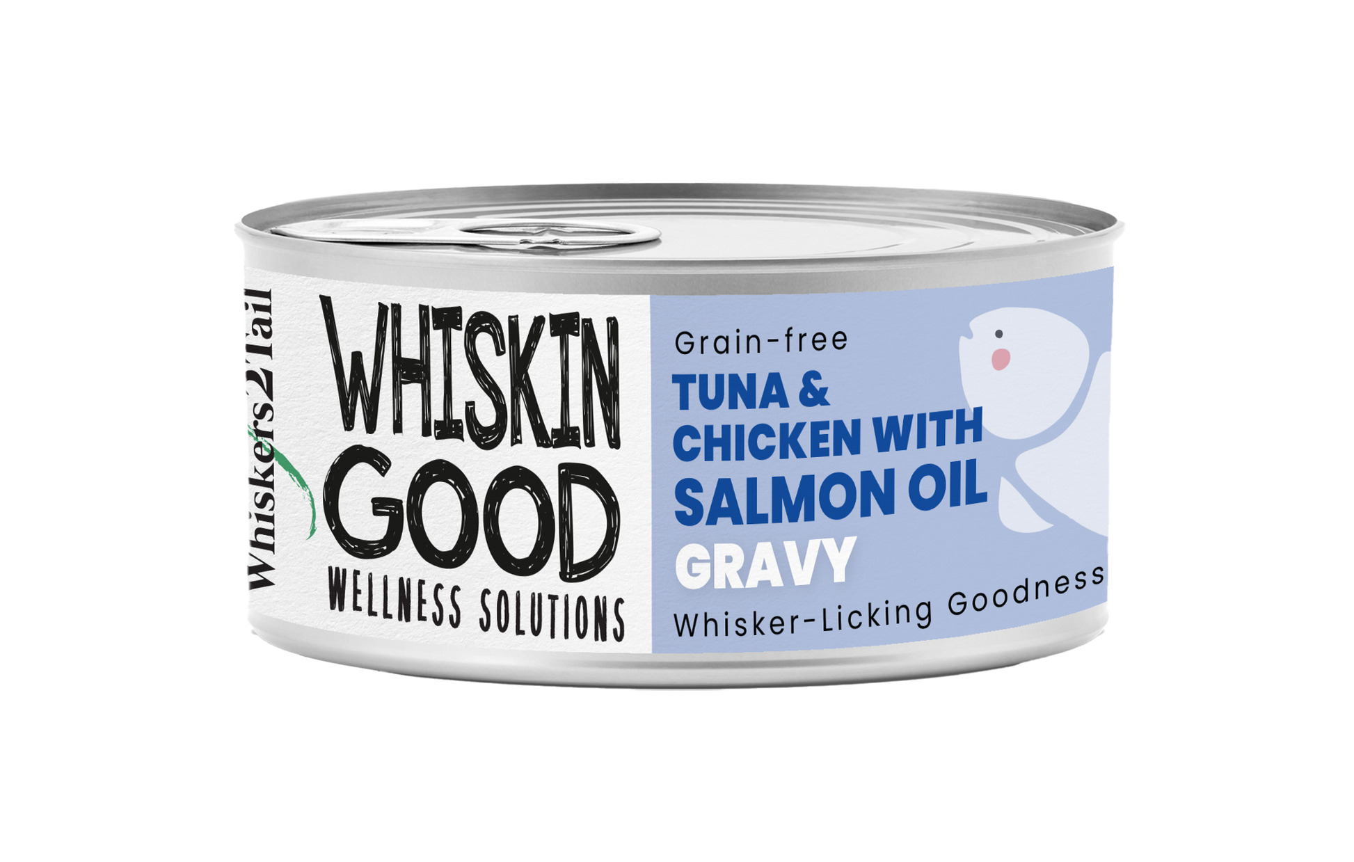 WhiskinGood Wellness Solutions Tuna & Chic w/Salmon Oil Gravy 70g (24 cans)-Catsmart-express-Catsmart-express