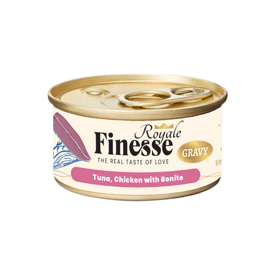 Finesse Royale Tuna & Chicken with Bonito 85g (24 cans)-Finesse-Catsmart-express