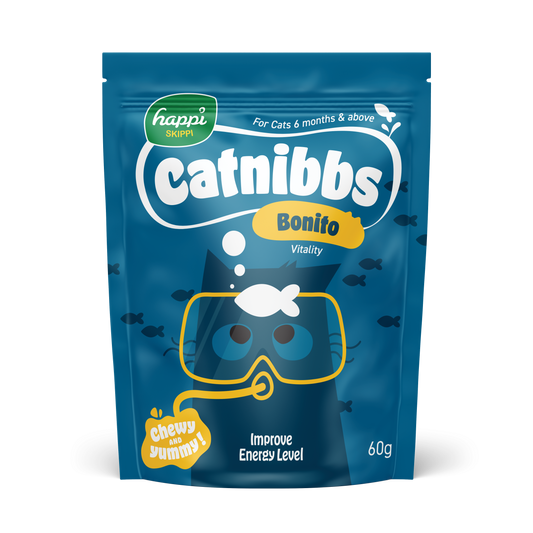 Happi Skippi Cat Treat Catnibbs Bonito 60g x4-Happi Skippi-Catsmart-express