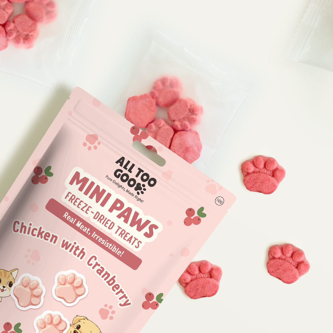 All Too Good Mini Paws Freeze-Dried Treats Chic w/Cranberry 54g-All Too Good-Catsmart-express