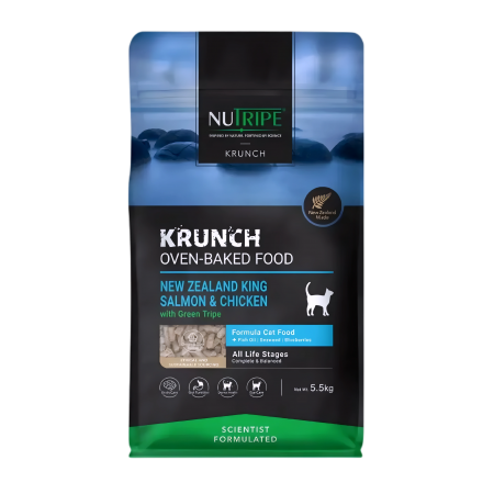Nutripe Kruch Oven-Baked Salmon & Chic w/Green Tripe 5.5kg-Catsmart-express-Catsmart-express