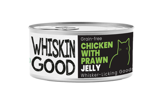 WhiskinGood Wet Food Chic w/Prawn Jelly 70g (24 cans)-Catsmart-express-Catsmart-express