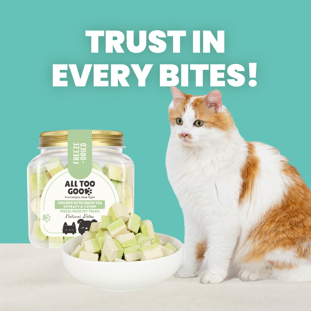 All Too Good Freeze-Dried Treats Chic w/Green Tea Extract & Catnip 100g-Catsmart-express-Catsmart-express