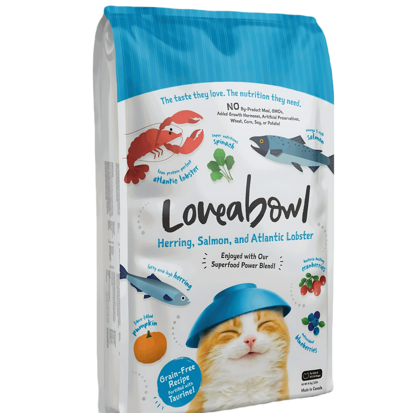 Loveabowl Grain-Free Herring Salmon and Atlantic Lobster 9.07kg-Loveabowl-Catsmart-express