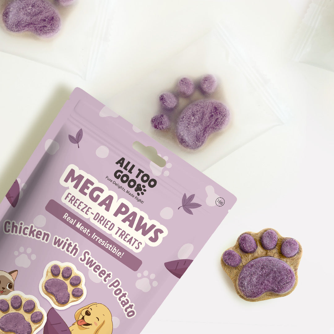 All Too Good Mega Paws Freeze-Dried Treats Chic w/Sweet Potato 54g-All Too Good-Catsmart-express