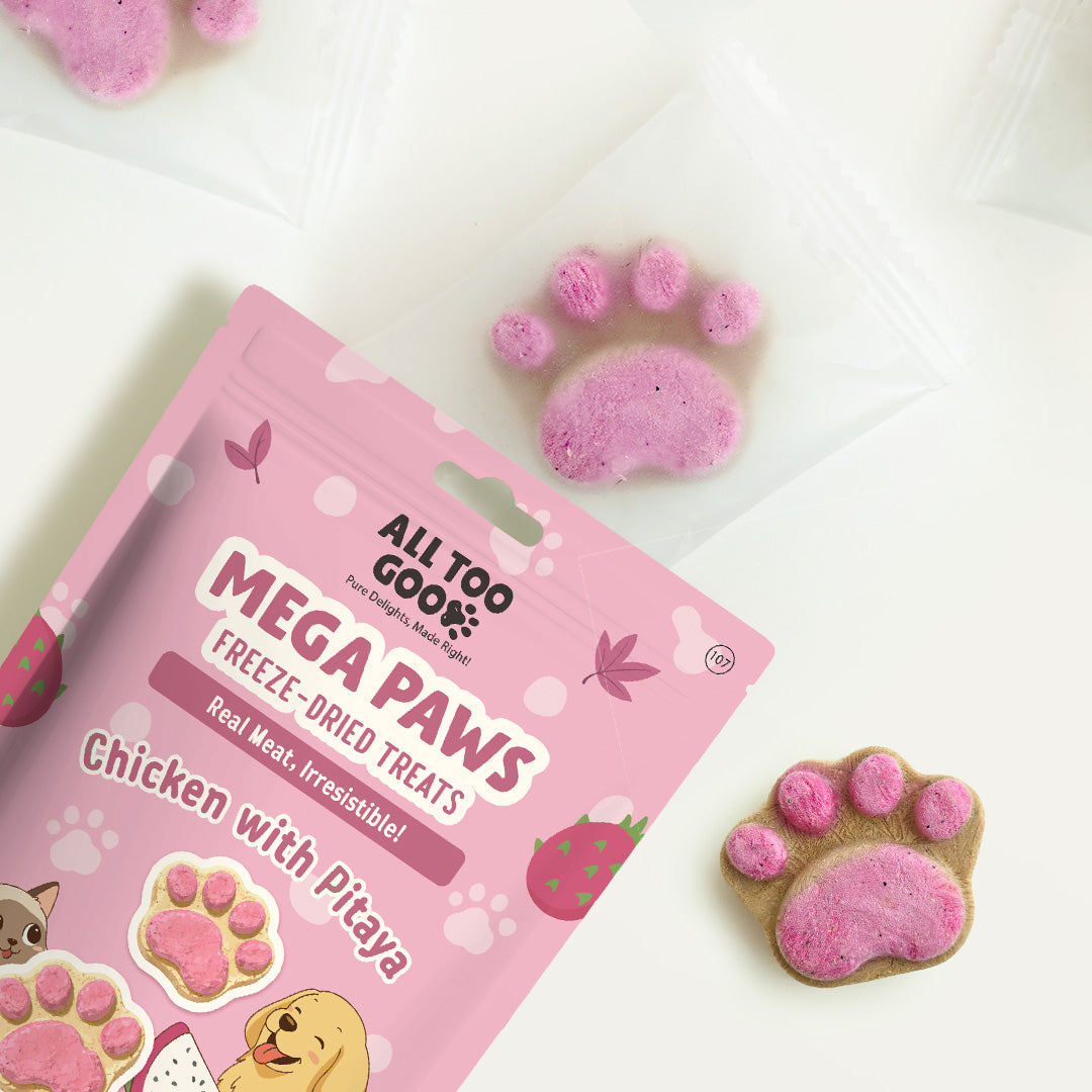 All Too Good Mega Paws Freeze-Dried Treats Chic w/Pitaya 54g-All Too Good-Catsmart-express