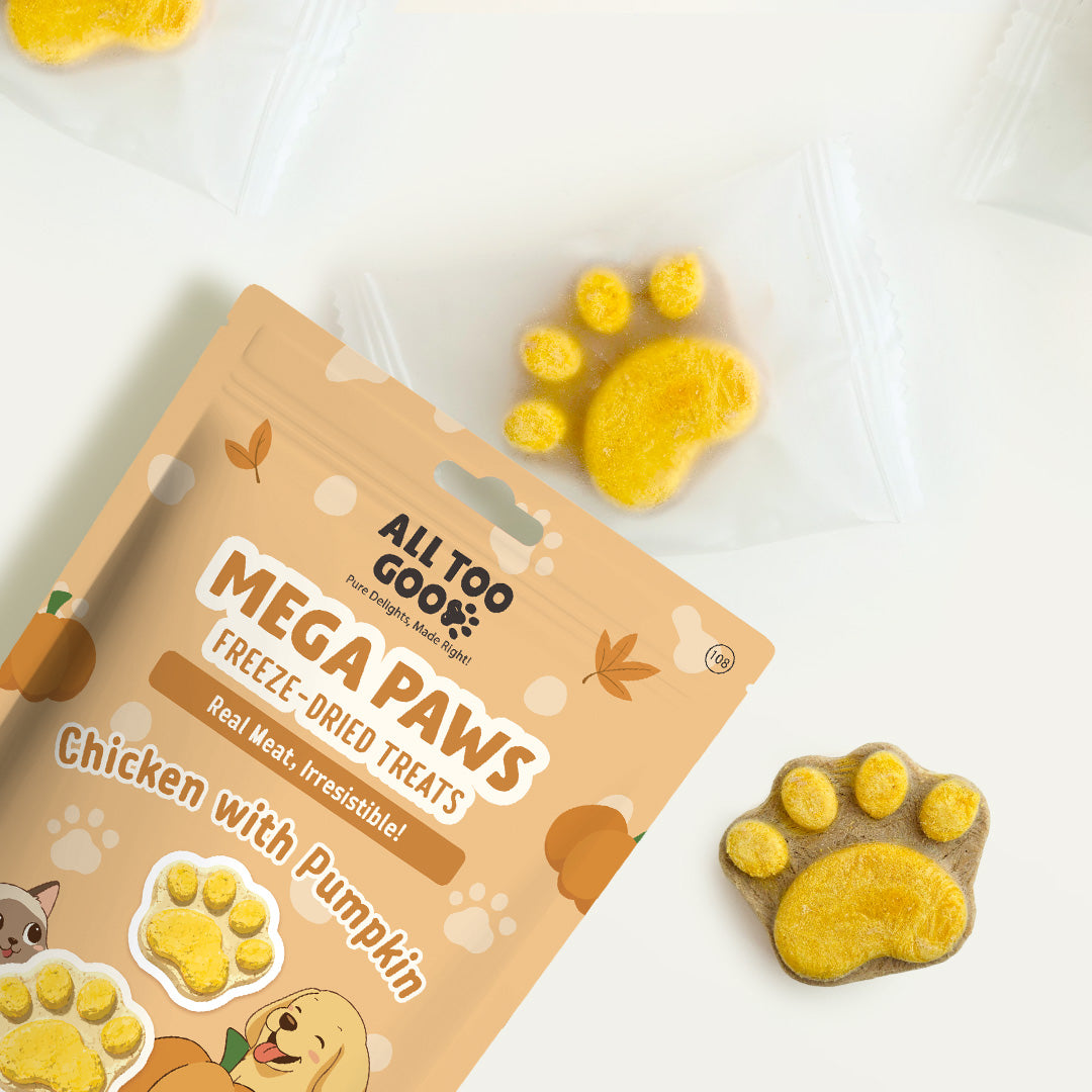 All Too Good Mega Paws Freeze-Dried Treats Chic w/Pumpkin 54g-All Too Good-Catsmart-express