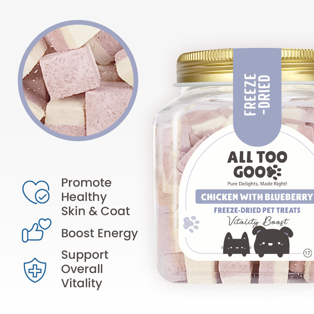 All Too Good Freeze-Dried Treats Chic w/Blueberry 100g-Catsmart-express-Catsmart-express