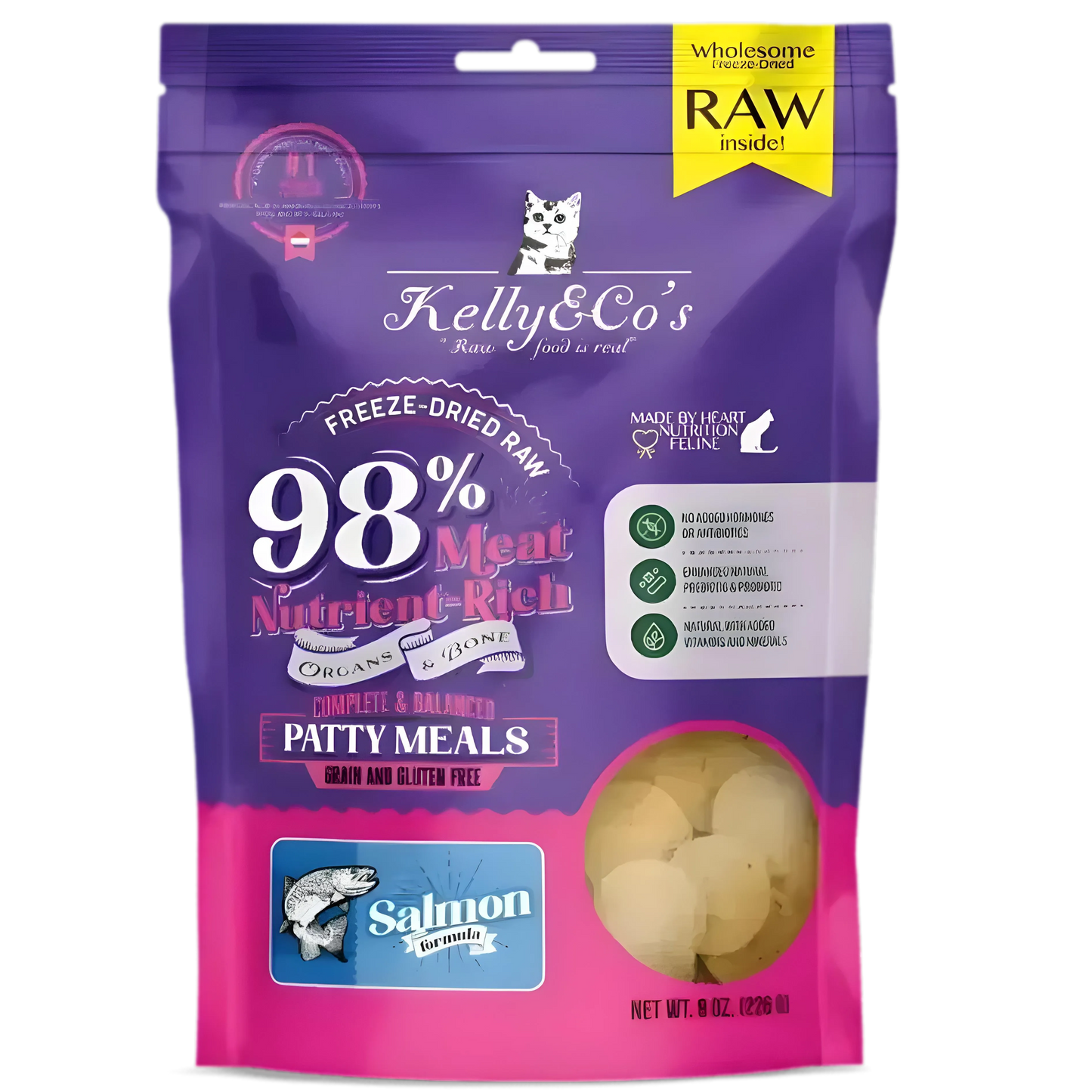 Kelly & Co's Patty Meal Salmon 226g-Kelly & Co's-Catsmart-express