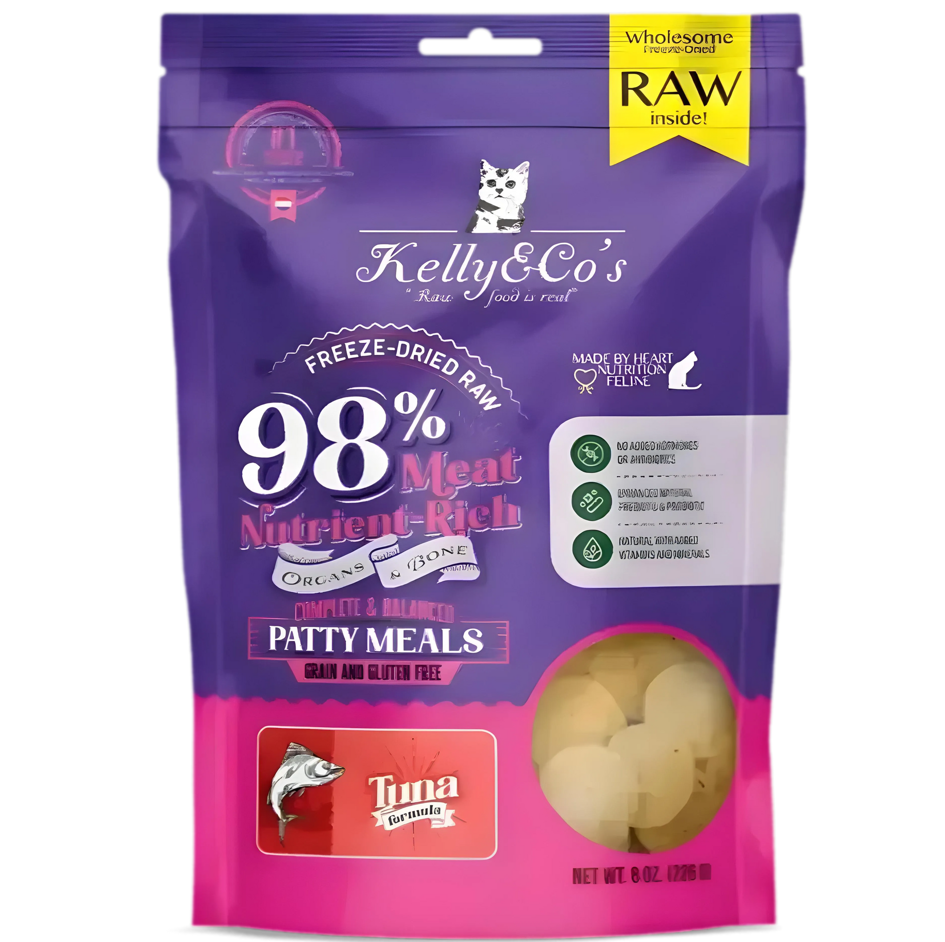 Kelly & Co's Patty Meal Turkey 226g-Kelly & Co's-Catsmart-express