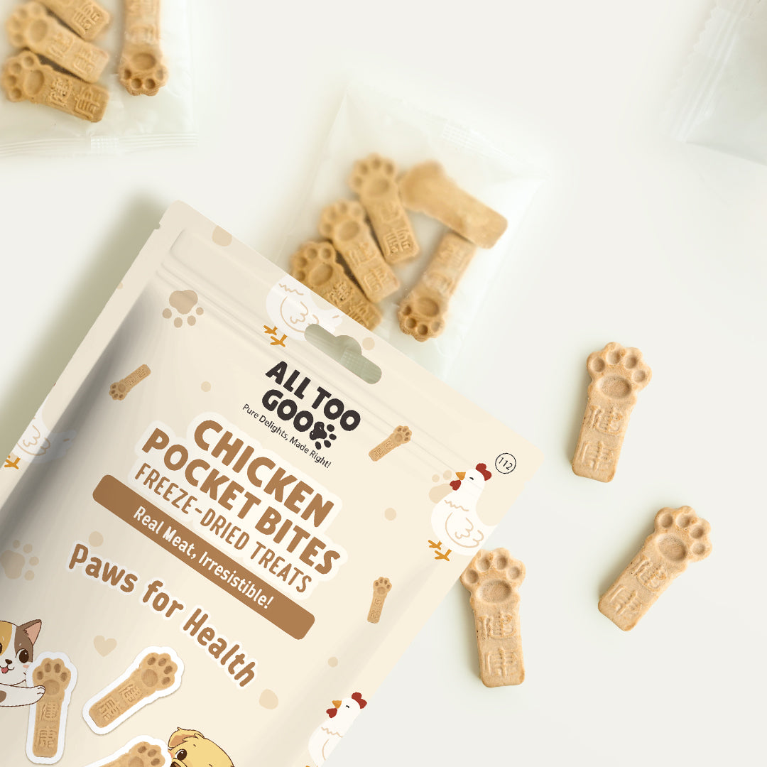 All Too Good Chicken Pocket Bites Freeze-Dried Treats Paws for Health 84g-All Too Good-Catsmart-express