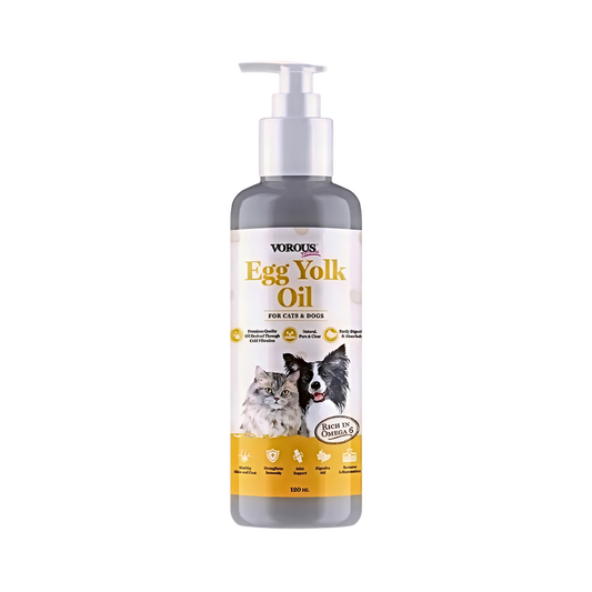 Vorous Wellness Pet Supplement Oil Egg Yolk 120ml-Catsmart-express-Catsmart-express