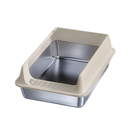 Rubeku Litter Box Stainless Steel Beige