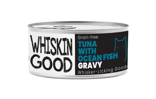 WhiskinGood Wet Food Tuna w/Ocean Fish Gravy 70g (24 cans)-Catsmart-express-Catsmart-express