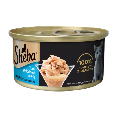 Sheba Canned Food Jelly Tuna White Meat 85g (24 cans)