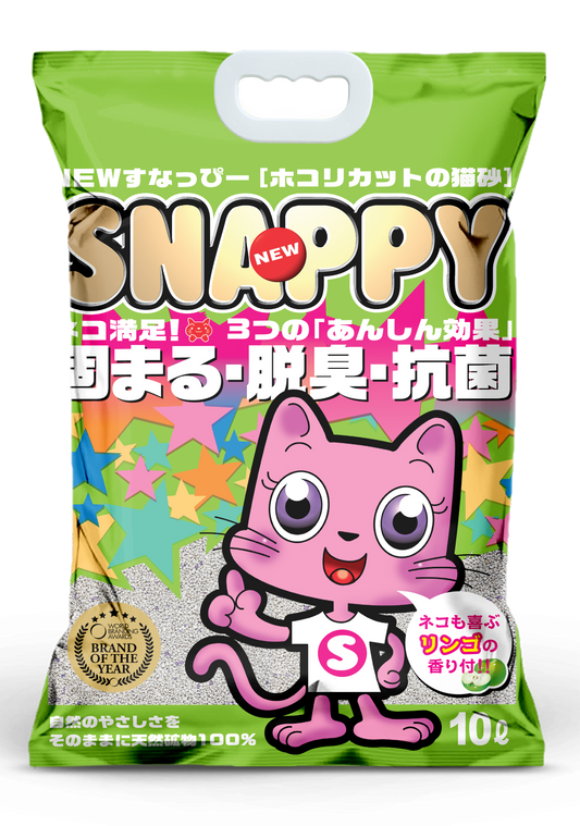 Snappy Cat Sand Litter Apple 10L (6 Packs)-Snappy-Catsmart-express