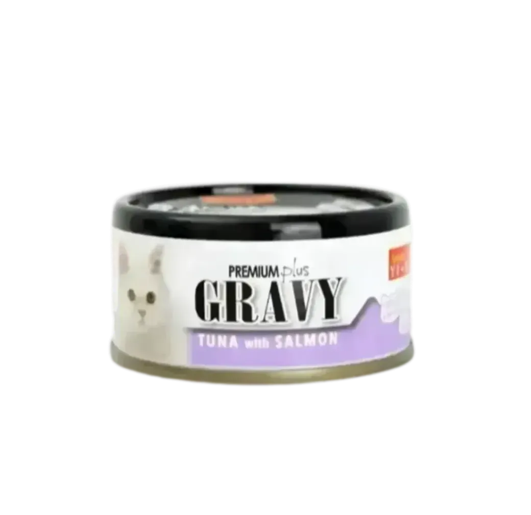 Aristo Cats Premium Plus Gravy Tuna W/Salmon 80g (24 Cans)-Aristo Cats-Catsmart-express