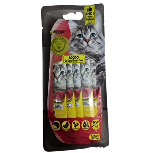 Agogo Cat Liquid Treat Tuna 12gx5sticks (3 Packs)-Agogo-Catsmart-express