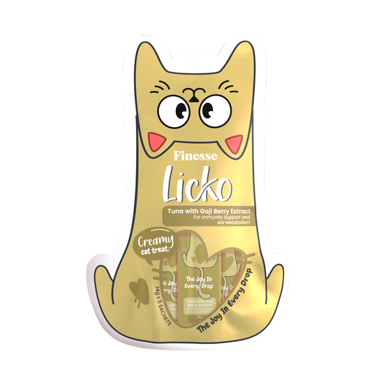 Finesse Licko Creamy Treat Tuna Goji 14g x 5s (4 packs)-Finesse-Catsmart-express