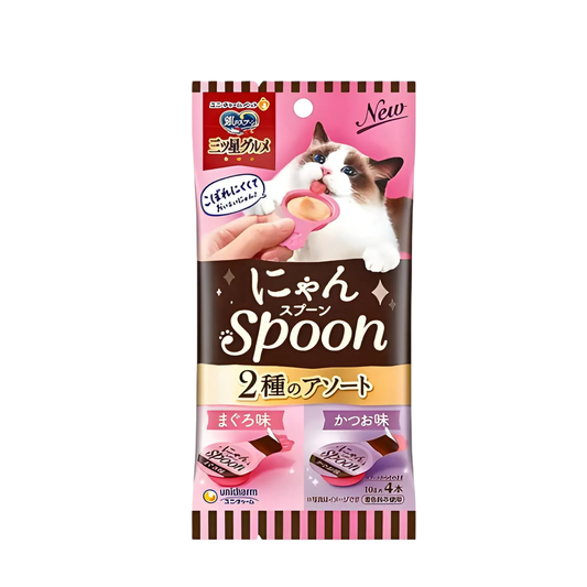 Unicharm Treat Silver Spoon Gourmet Tuna & Bonito 40g x2-UniCharm-Catsmart-express