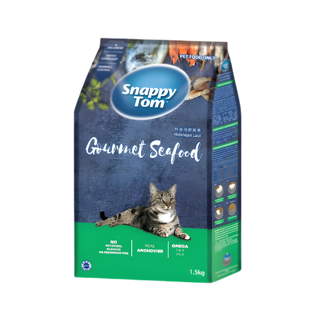 Snappy Tom Dry Food Gourmet Seafood 1.5kg-Snappy Tom-Catsmart-express