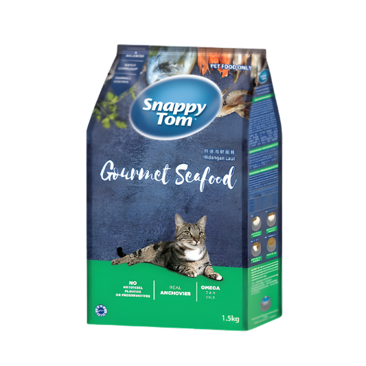 Snappy Tom Dry Food Gourmet Seafood 1.5kg-Snappy Tom-Catsmart-express