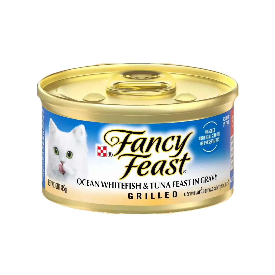 Fancy Feast Grilled Whitefish & Tuna in Gravy 85g-Fancy Feast-Catsmart-express