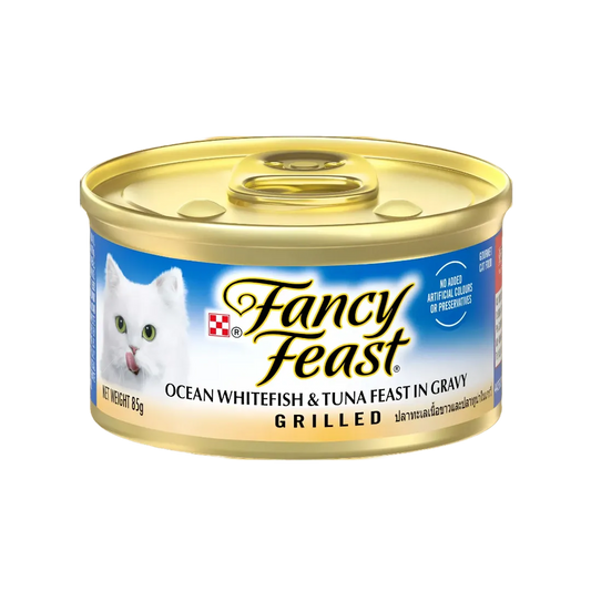 Fancy Feast Grilled Whitefish & Tuna in Gravy 85g-Fancy Feast-Catsmart-express