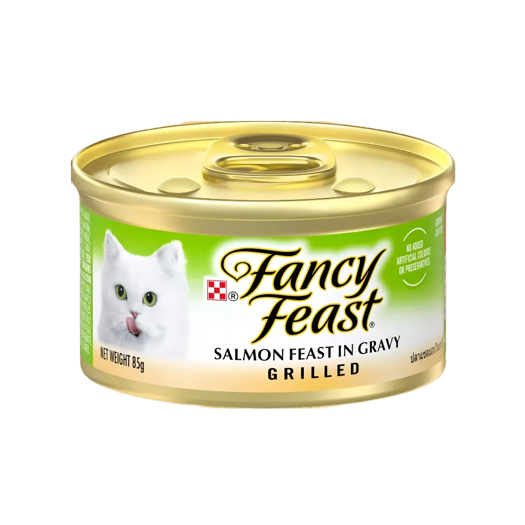 Fancy Feast Grilled Salmon in Gravy 85g (24 cans)-Fancy Feast-Catsmart-express