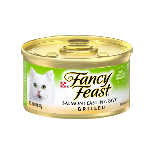 Fancy Feast Grilled Salmon in Gravy 85g-Fancy Feast-Catsmart-express