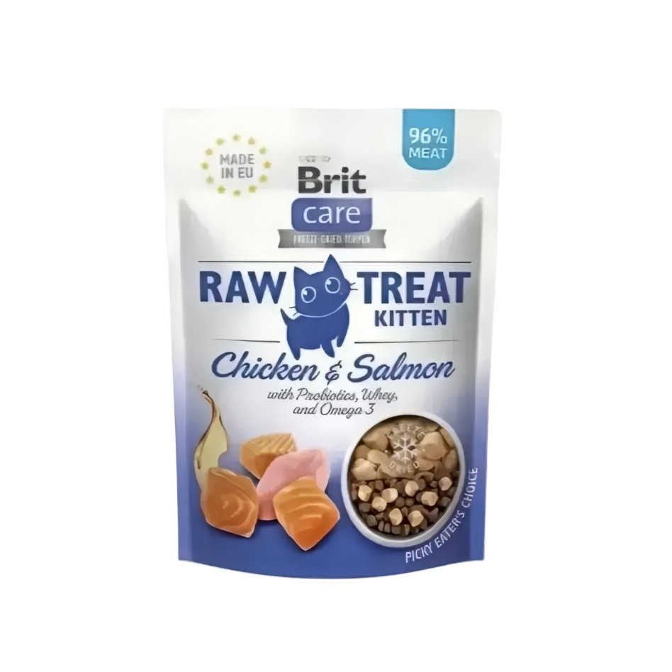 Brit Care Raw Treats Chic Salmon Kitten 40g-Brit-Catsmart-express