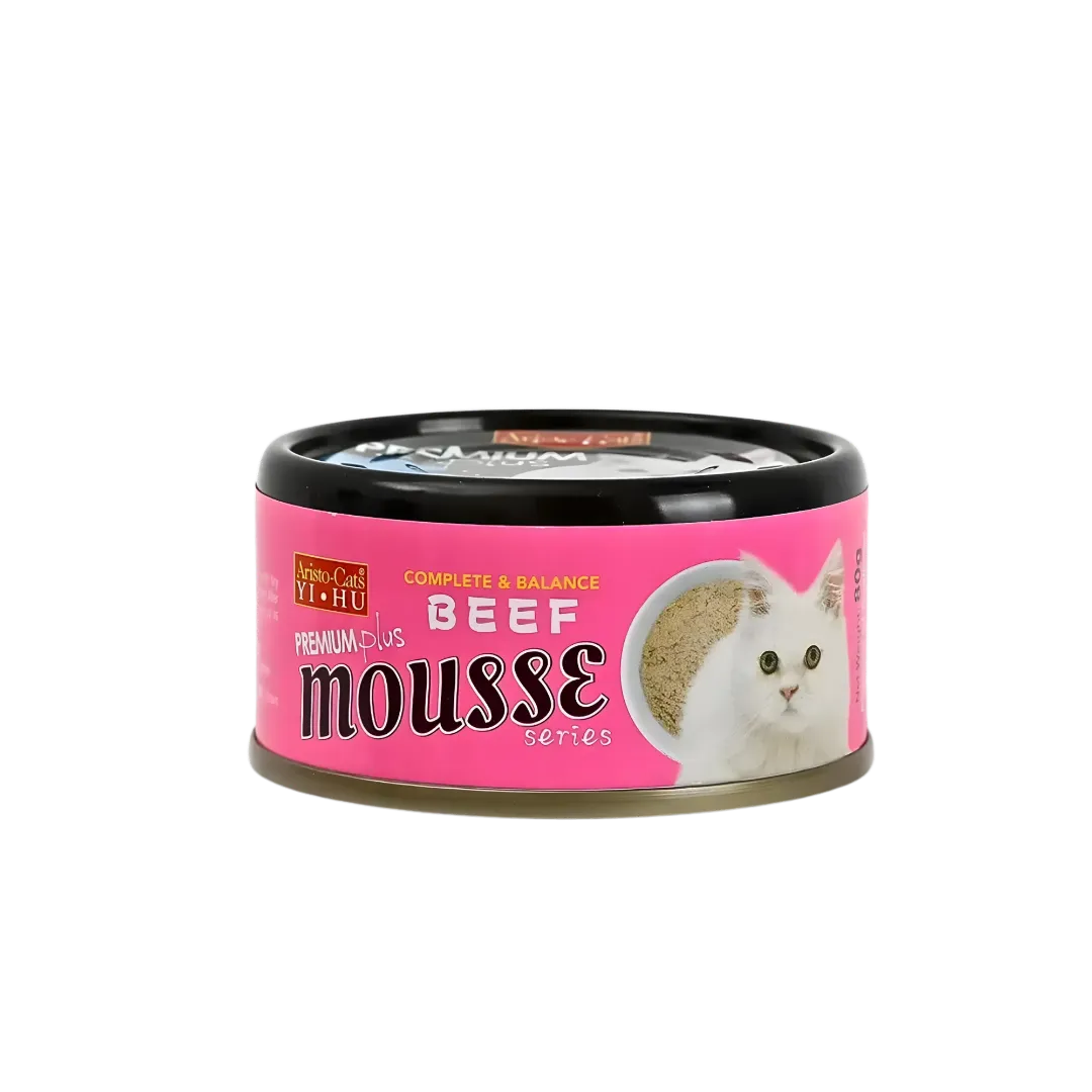 Aristo Cats Premium Plus Mousse Beef 80g (24 cans)-Aristo Cats-Catsmart-express