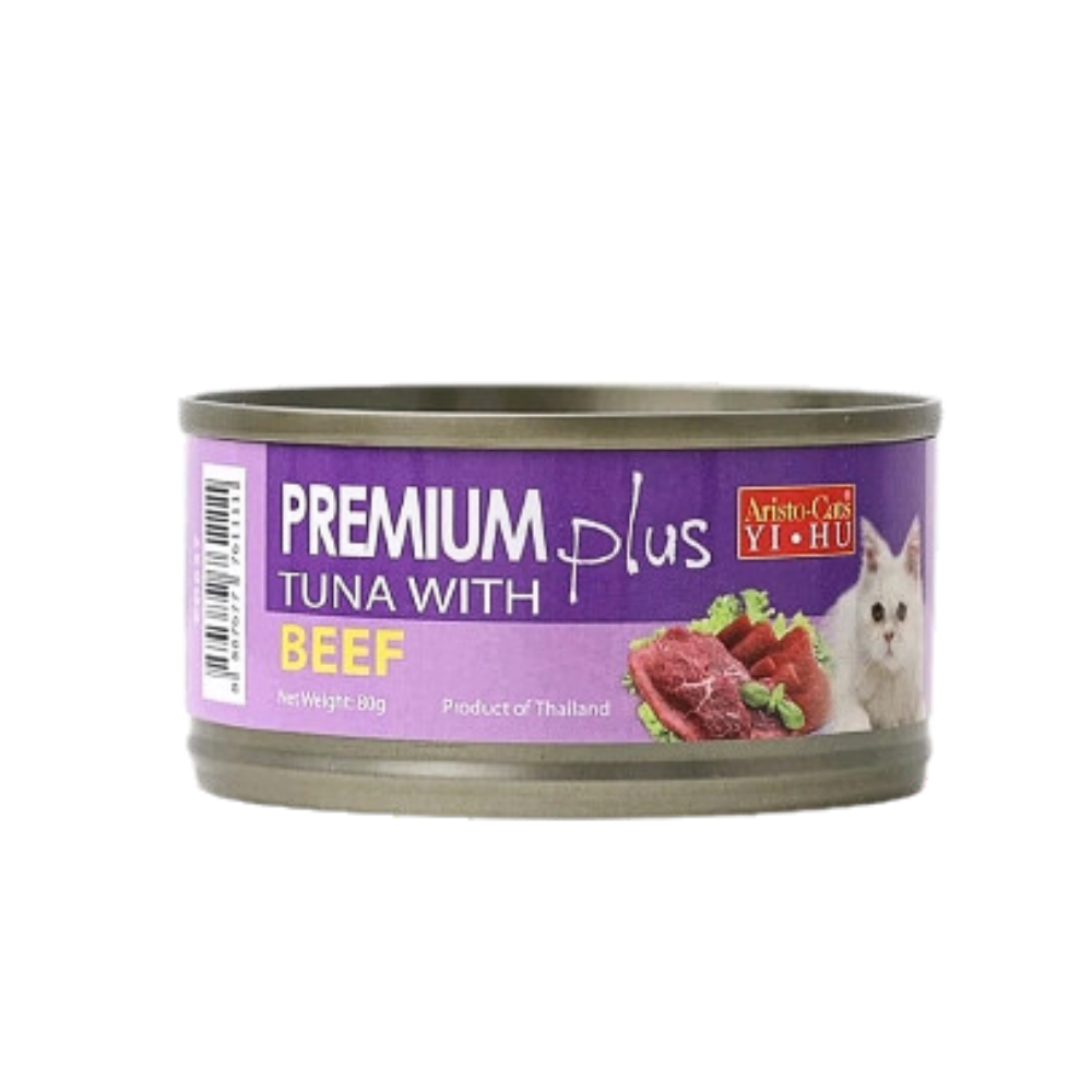 Aristo Cats Premium Plus Tuna with Beef 80g carton (24 Cans)-Aristo Cats-Catsmart-express