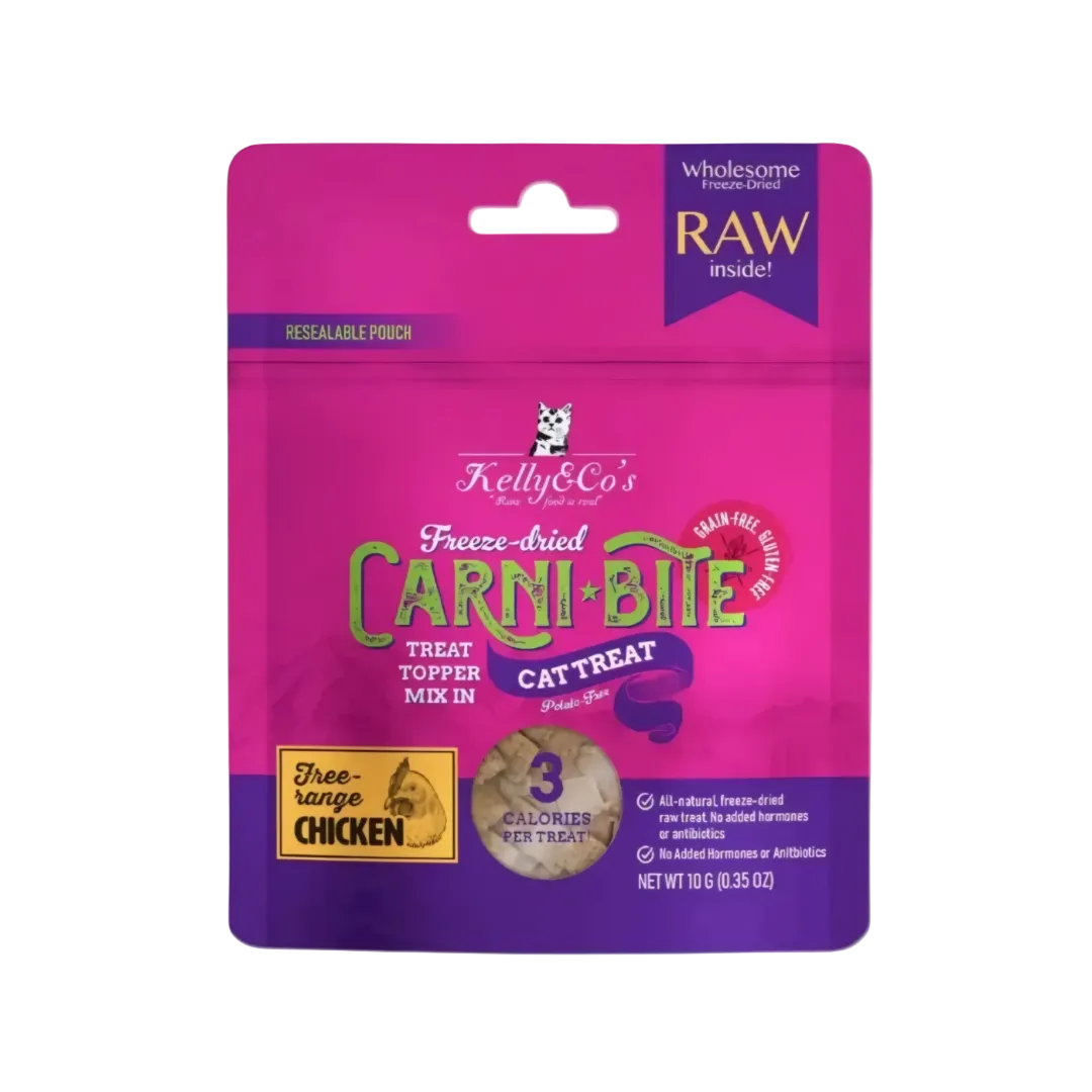 Kelly & Co's Treats Freeze Dried Carnibite Chicken 10g (3 packs)-Kelly & Co's-Catsmart-express