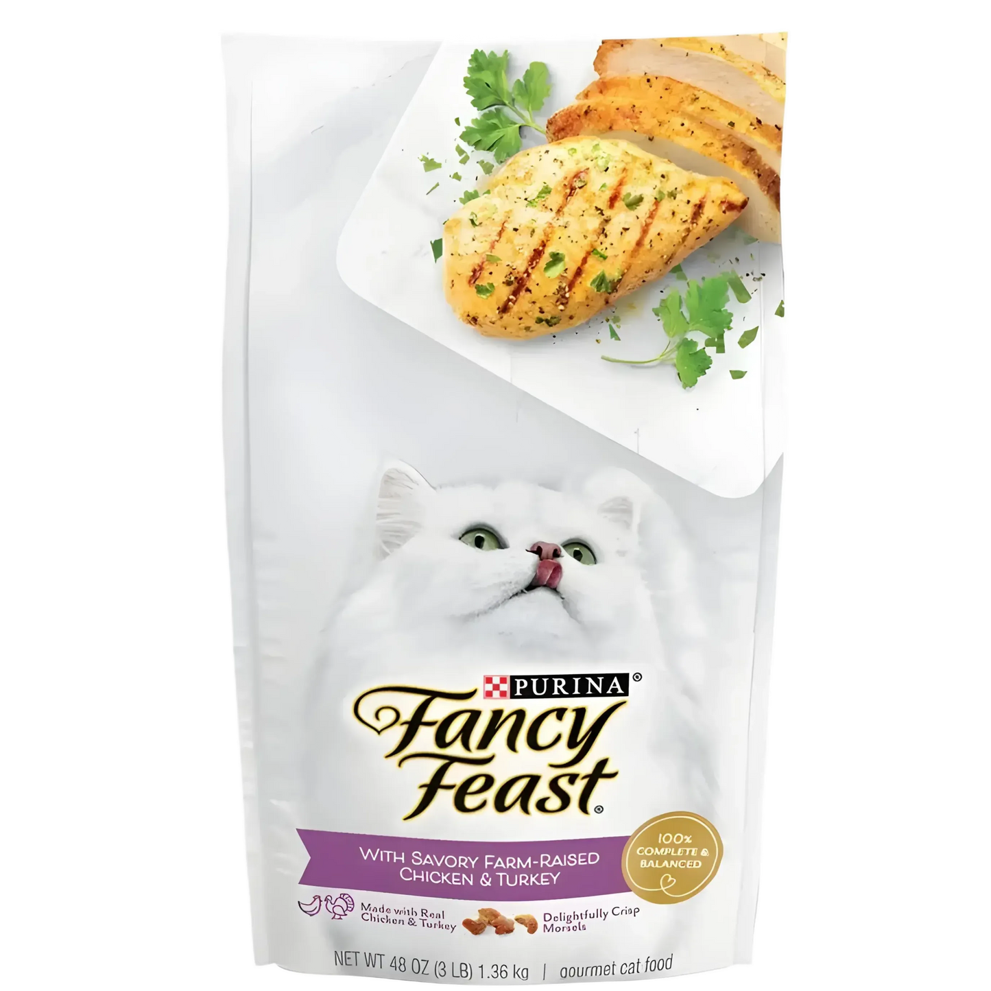 Fancy Feast Dry Food Savory Chicken & Turkey 1.36kg-Fancy Feast-Catsmart-express