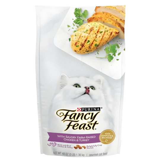 Fancy Feast Dry Food Savory Chicken & Turkey 1.36kg-Fancy Feast-Catsmart-express