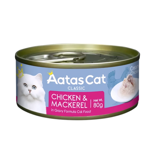Aatas Cat Creamy Chicken & Mackerel 80g-Aatas Cat-Catsmart-express