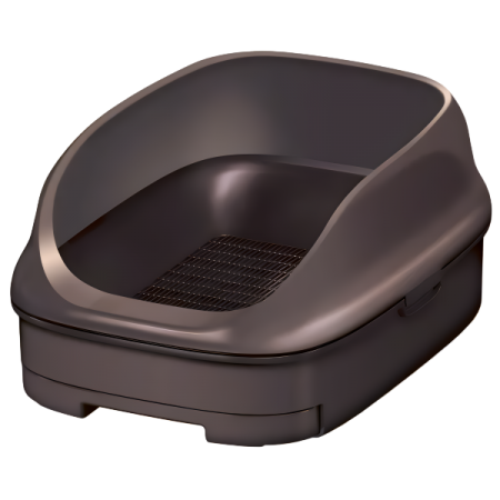 NyanTomo Cat Clean Toilet Open Set Brown-Catsmart-express-Catsmart-express