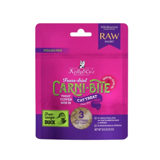 Kelly & Co's Treats Freeze Dried Carnibite Duck 10g (3 packs)-Kelly & Co's-Catsmart-express