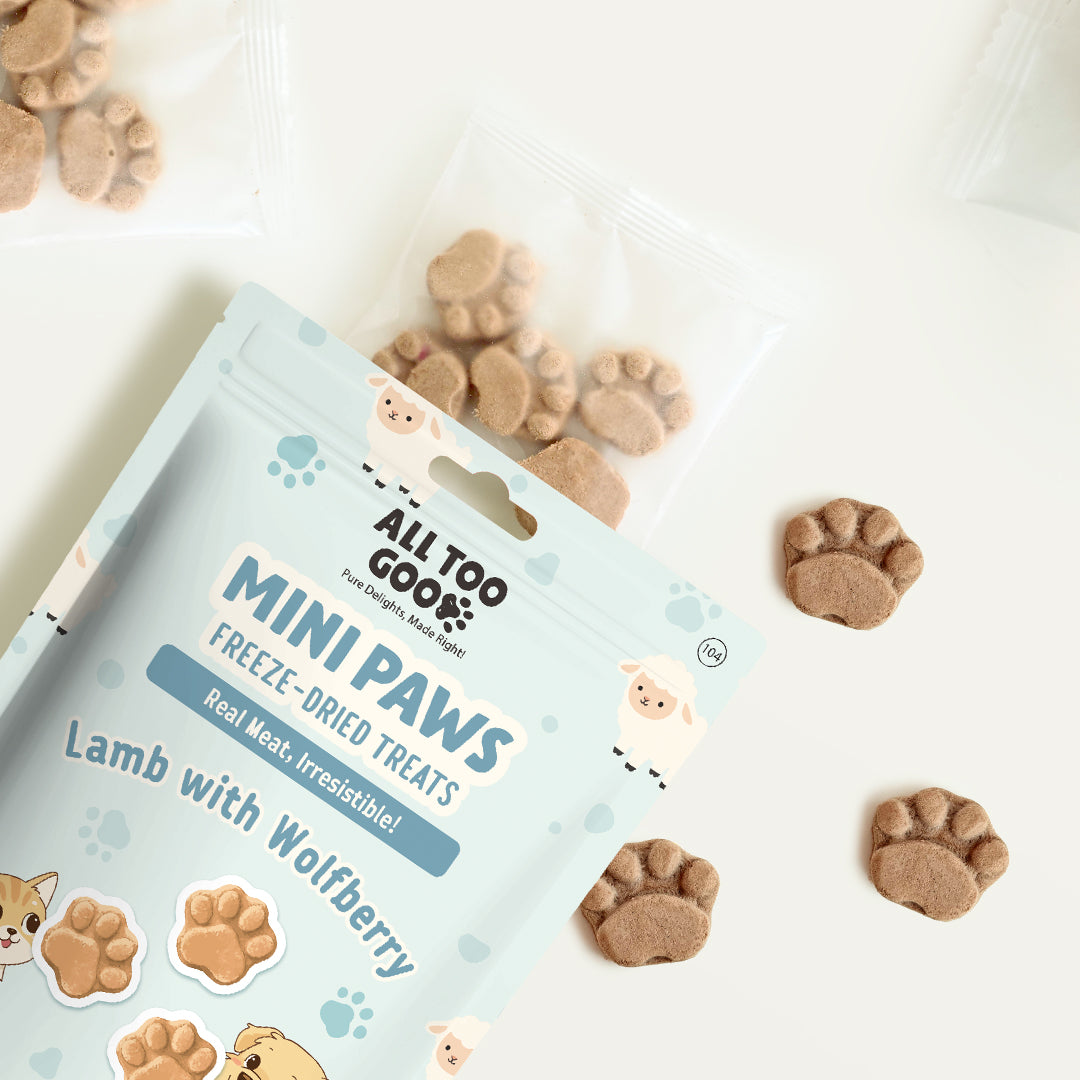 All Too Good Mini Paws Freeze-Dried Treats Lamb w/Wolfberry 54g-All Too Good-Catsmart-express