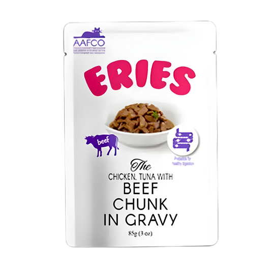 Eries Pouch in Gravy Beef Chuck 85g-Eries-Catsmart-express